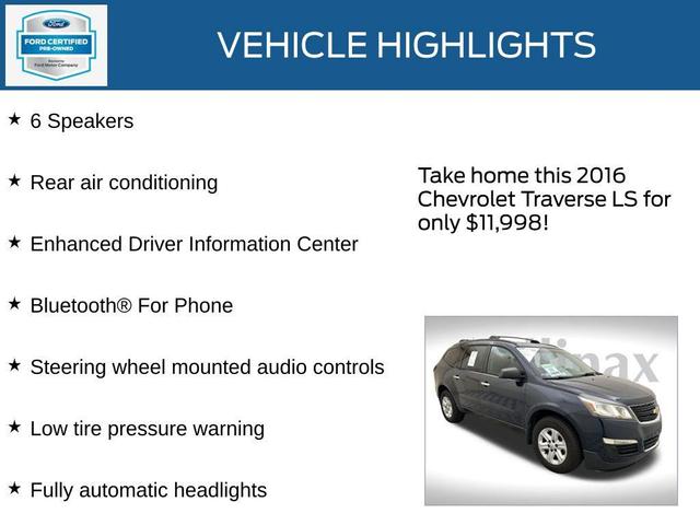 Photo of 2016 Blue Velvet Metallic Chevrolet Traverse