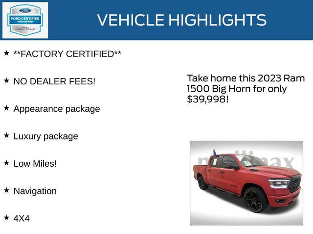 Photo of 2023 Flame Red Clearcoat RAM 1500