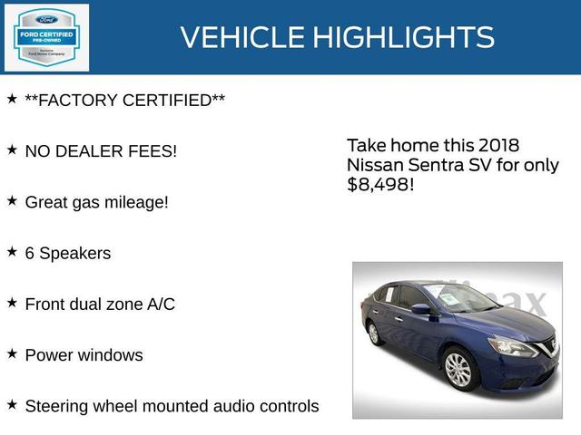 Photo of 2018 Deep Blue Pearl Nissan Sentra