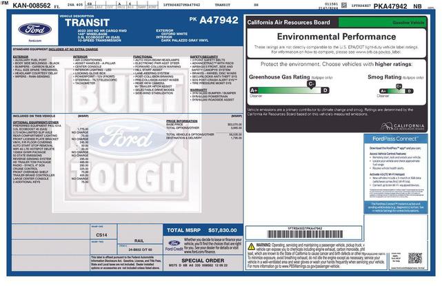 Photo of 2023 Oxford White Ford Transit-350