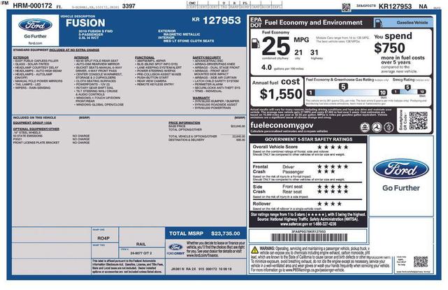 Photo of 2019 Magnetic Ford Fusion