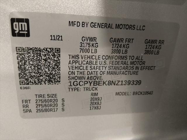 Photo of 2022 Silver Ice Metallic Chevrolet Silverado 1500
