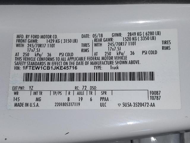 Photo of 2018 Oxford White Ford F-150