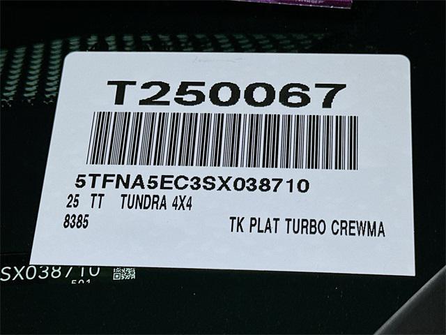 Photo of 2025 Midnight Black Metallic Toyota Tundra