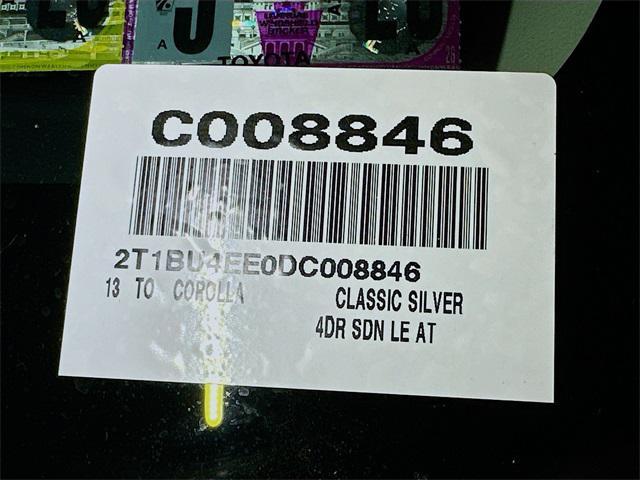 Photo of 2013 Classic Silver Metallic Toyota Corolla