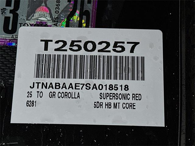 Photo of 2025 Supersonic Red Toyota GR Corolla