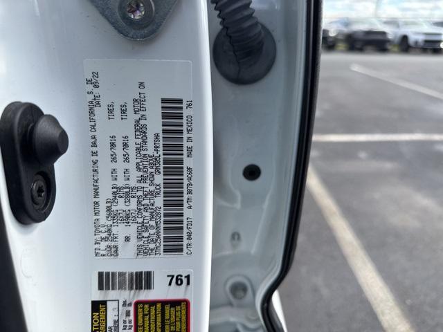 Photo of 2022 White Toyota Tacoma