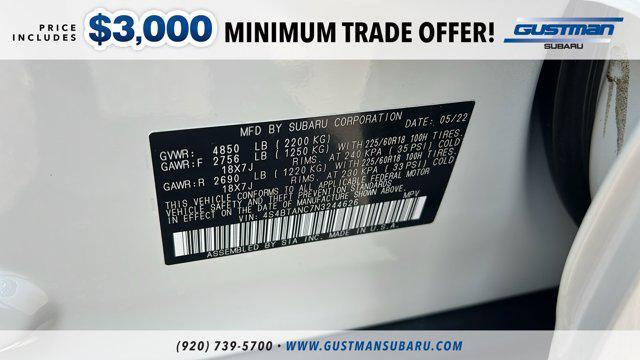 Photo of 2022 Crystal White Pearl Subaru Outback