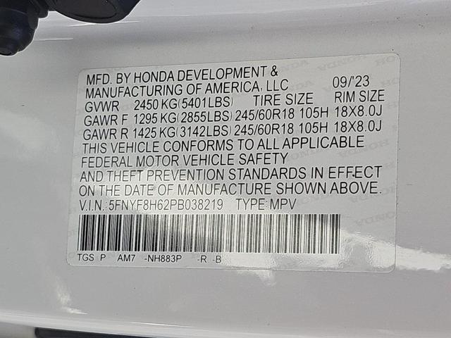 Photo of 2023 Platinum White Pearl Honda Passport