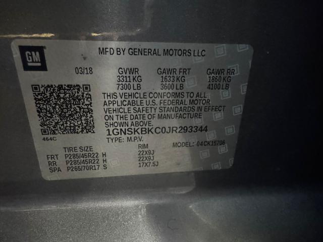 Photo of 2018 Silver Ice Metallic Chevrolet Tahoe