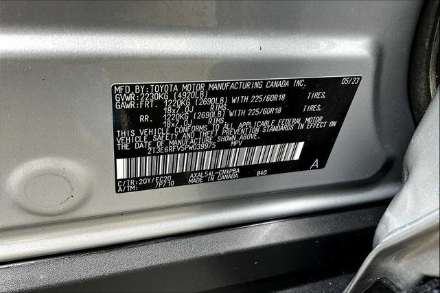 Photo of 2023 Silver Sky Metallic/Midnight Black Metallic Toyota RAV4 Hybrid