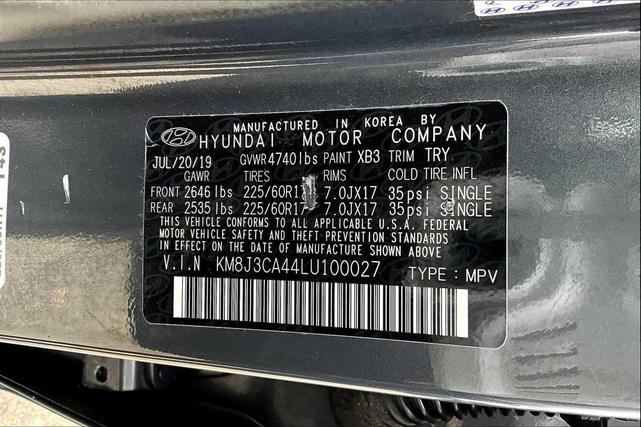 Photo of 2020 Dusk Blue Hyundai TUCSON