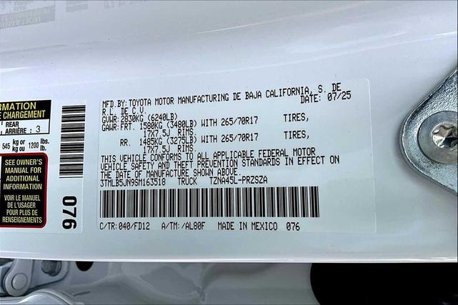 Photo of 2025 Ice Cap Toyota Tacoma