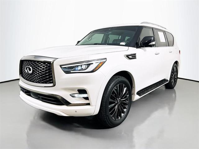 Photo of 2021 Moonstone White INFINITI QX80