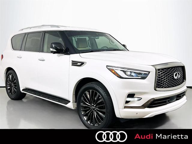 Photo of 2021 Moonstone White INFINITI QX80