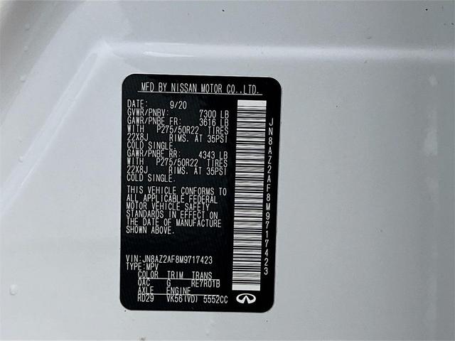 Photo of 2021 Moonstone White INFINITI QX80