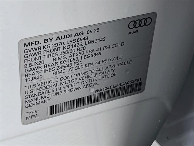 Photo of 2025 Glacier White Metallic Audi Q6 e-tron