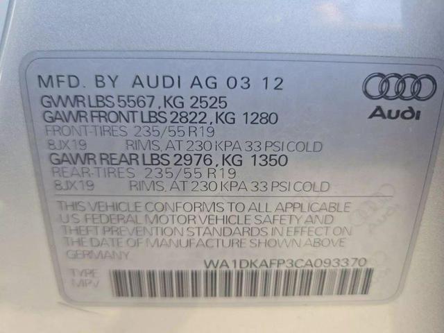 Photo of 2012 Ice Silver Metallic Audi Q5