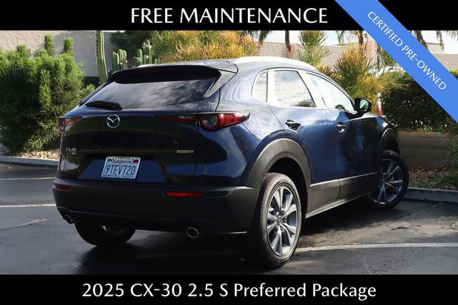 Photo of 2025 Deep Crystal Blue Mica Mazda CX-30