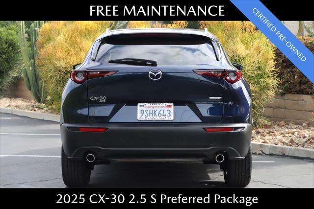 Photo of 2025 Deep Crystal Blue Mica Mazda CX-30