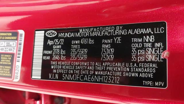 Photo of 2022 Calypso Red Hyundai TUCSON