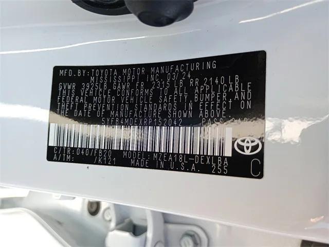 Photo of 2024 Ice Cap Toyota Corolla