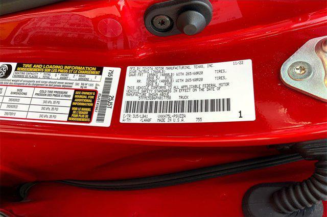 Photo of 2023 Supersonic Red Toyota Tundra Hybrid