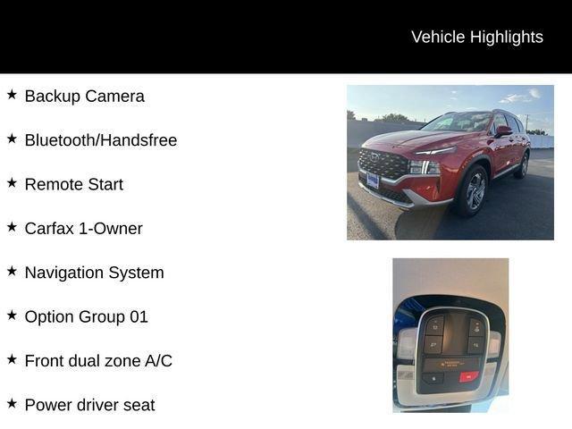 Photo of 2023 Calypso Red Hyundai SANTA FE