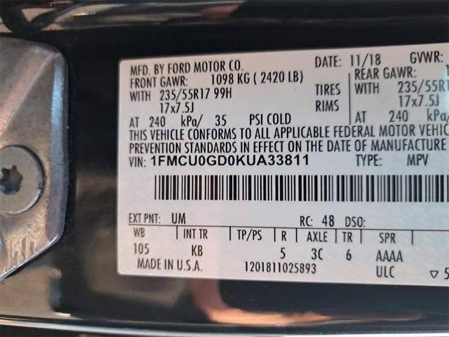 Photo of 2019 Agate Black Metallic Ford Escape