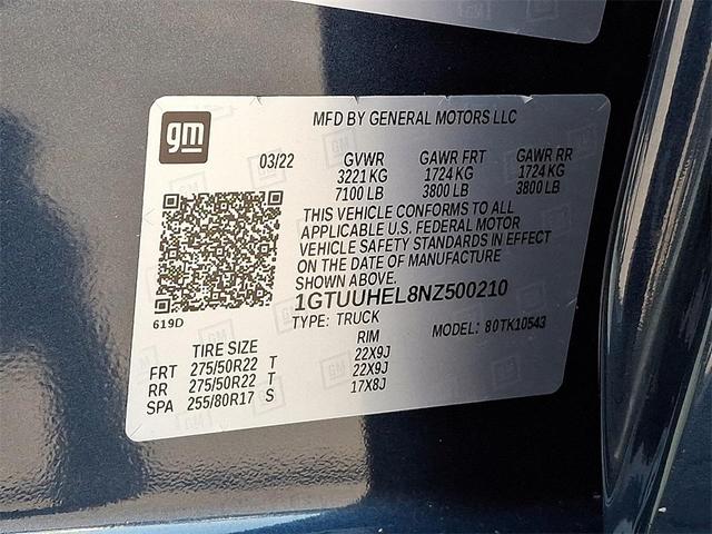 Photo of 2022 Pacific Blue Metallic GMC Sierra 1500