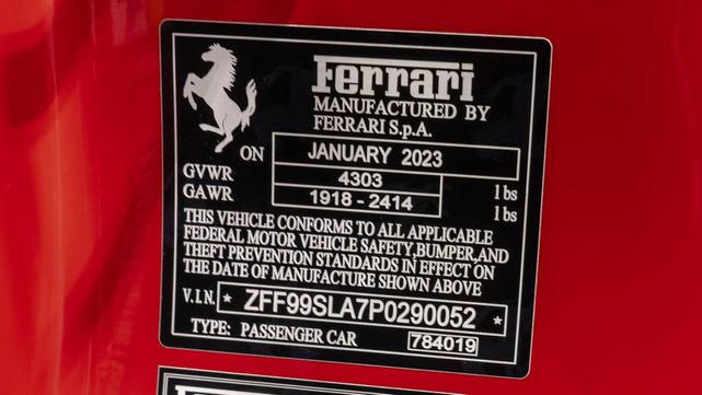 Photo of 2023 Red Ferrari 296 GTB