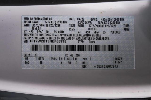 Photo of 2022 White Ford F-250