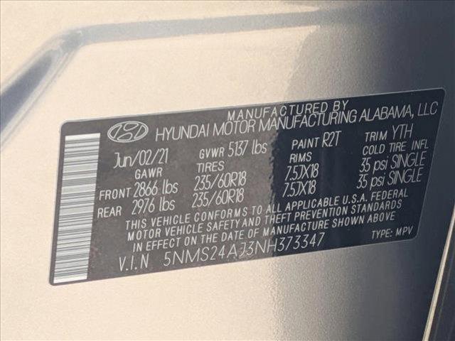 Photo of 2022 Shimmering Silver Hyundai SANTA FE
