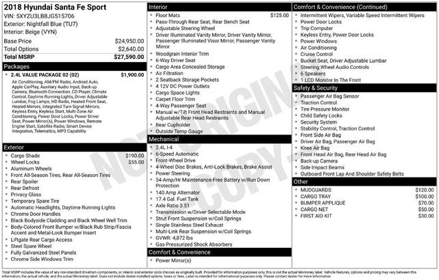 2018 Hyundai Santa Fe Sport