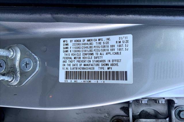 Photo of 2011 Palladium Metallic Acura RDX