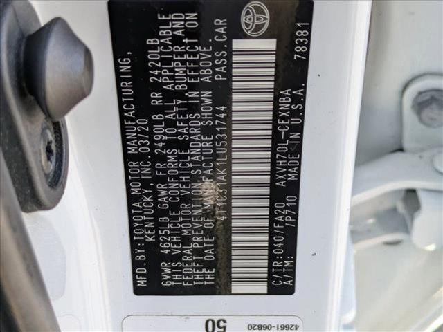Photo of 2020 Super White Toyota Camry