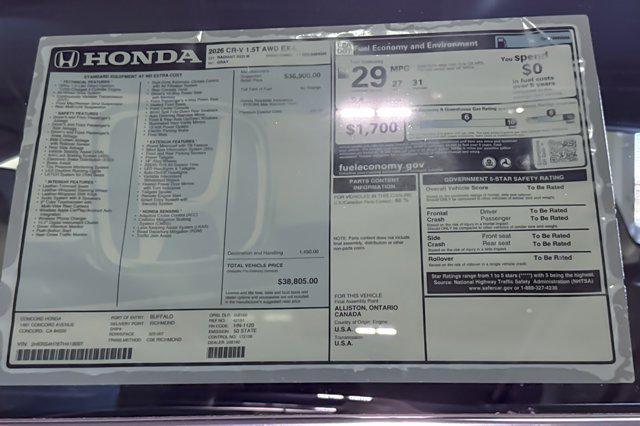 Photo of 2026 Radiant Red Metallic Honda CR-V