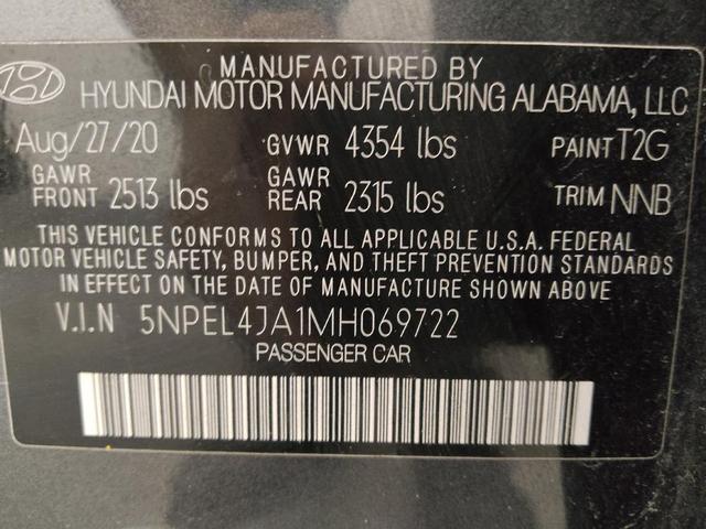 Photo of 2021 Portofino Gray Hyundai SONATA