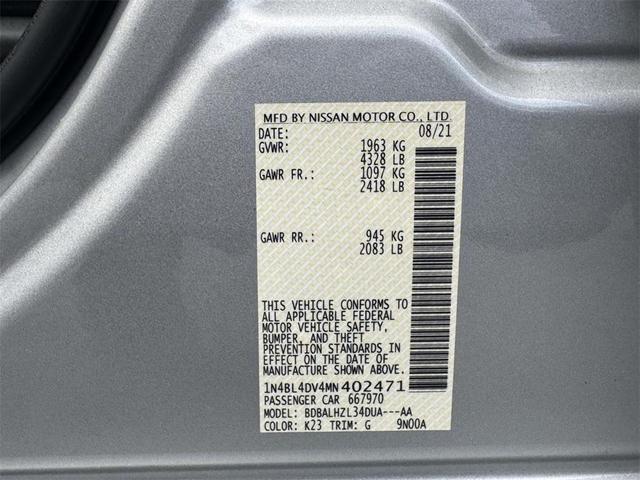 Photo of 2021 Brilliant Silver Metallic Nissan Altima