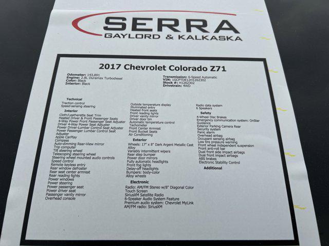 Photo of 2017 Black Chevrolet Colorado