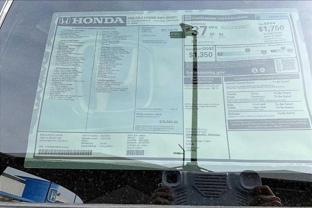 Photo of 2026 Blue Honda CR-V Hybrid
