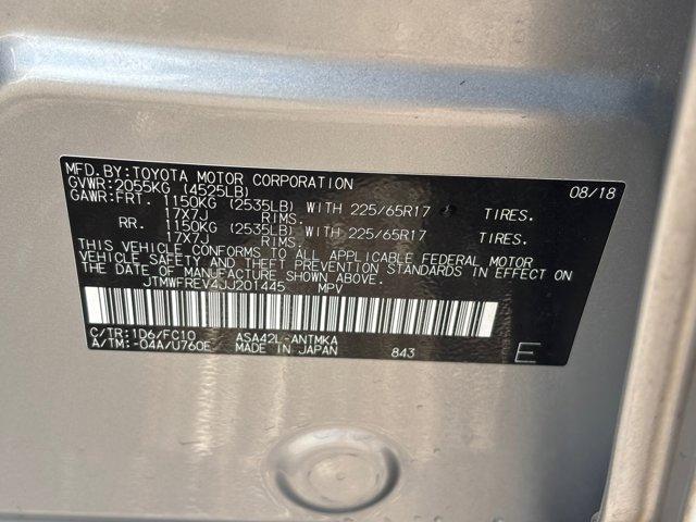 Photo of 2018 Silver Sky Metallic Toyota RAV4