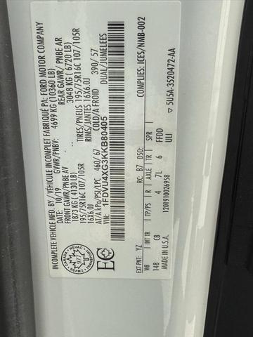 Photo of 2019 Oxford White Ford Transit-350