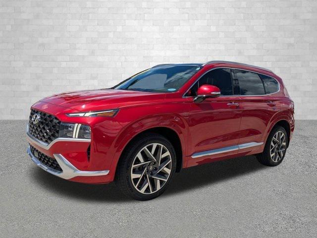 Photo of 2023 Calypso Red Hyundai SANTA FE