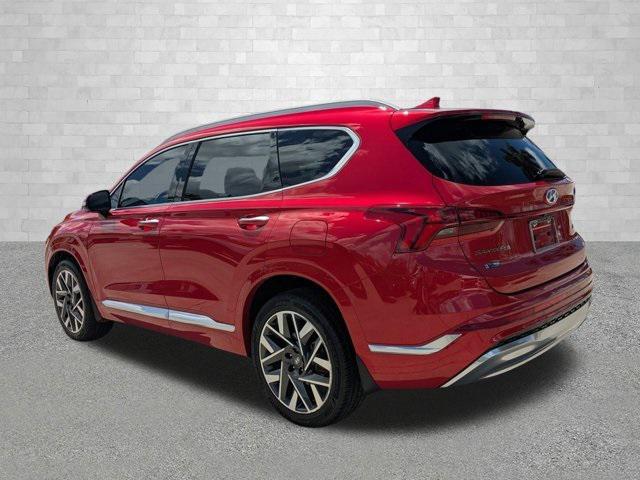 Photo of 2023 Calypso Red Hyundai SANTA FE
