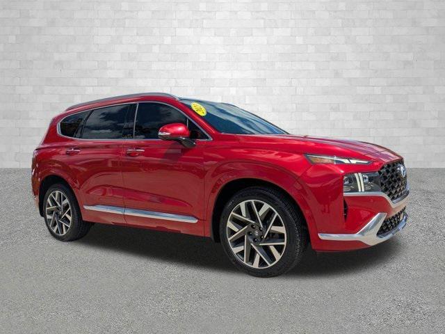 Photo of 2023 Calypso Red Hyundai SANTA FE