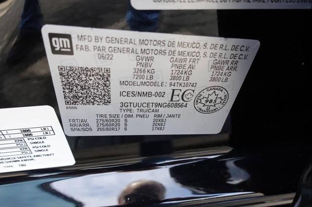 Photo of 2022 Black GMC Sierra 1500