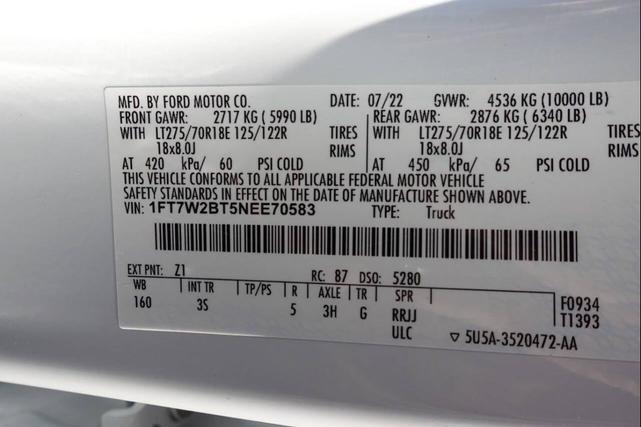 Photo of 2022 White Ford F-250