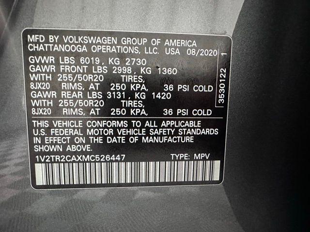 Photo of 2021 Platinum Gray Metallic Volkswagen Atlas