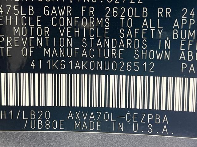 Photo of 2022 Predawn Gray Mica Toyota Camry